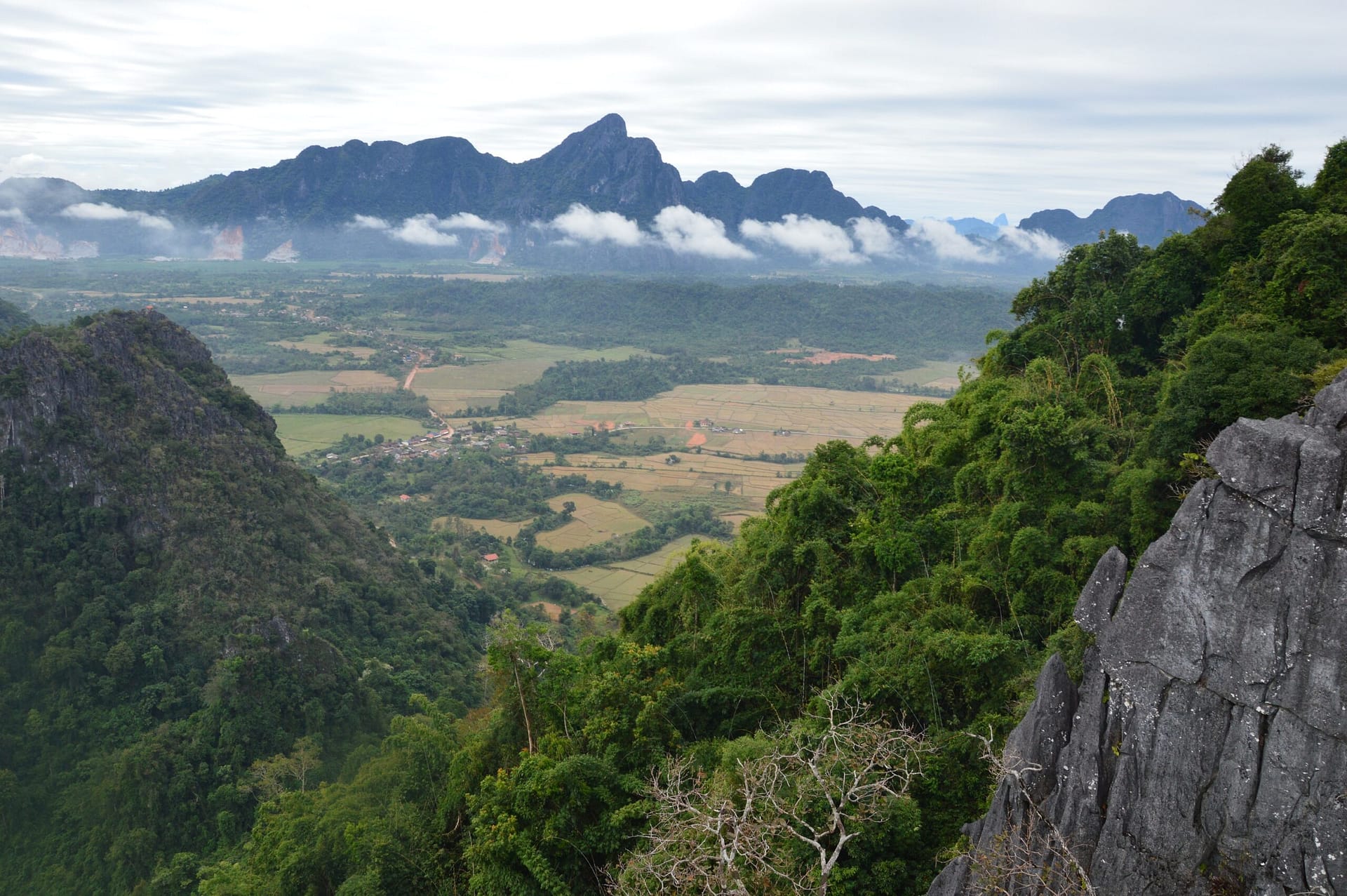Laos falaises Vang Vieng